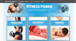 Desktop Screenshot of fitnesspower.cz
