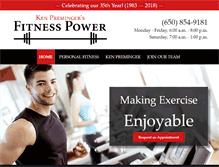 Tablet Screenshot of fitnesspower.com